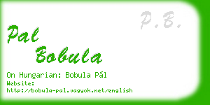 pal bobula business card