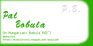 pal bobula business card